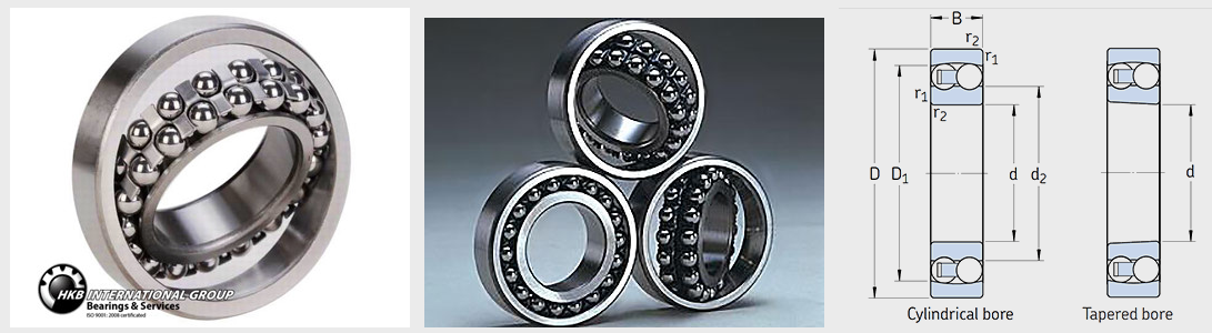 Self aligning ball bearing